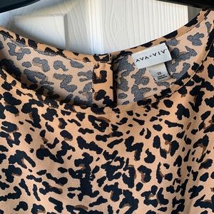Cheetah print women’s blouse
